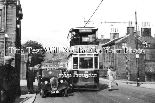 YO 10528 - Bradford Tram Car No 219 At Sandbeds, Queensbury, Yorkshire