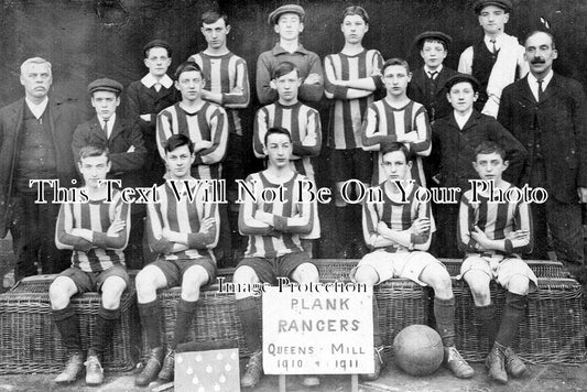 YO 10592 - Plank Rangers Football Club, Queens Mill, Huddersfield 1910-11