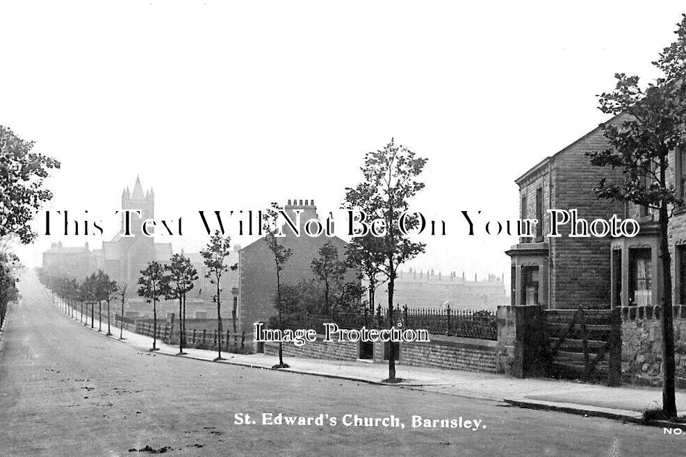 YO 10638 - St Edward's Church, Barnsley, Yorkshire c1915