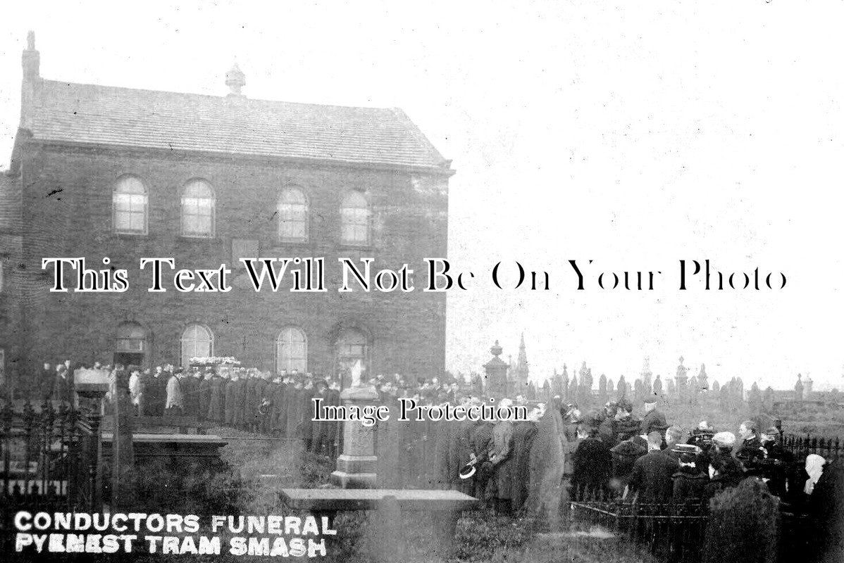 YO 10674 - Conductors Funeral, Pye Nest Tram Smash Accident, Halifax 1907