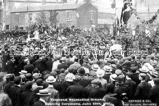 YO 10709 - Townhead Recreation Ground Opening, Barnsley, Yorkshire 1905