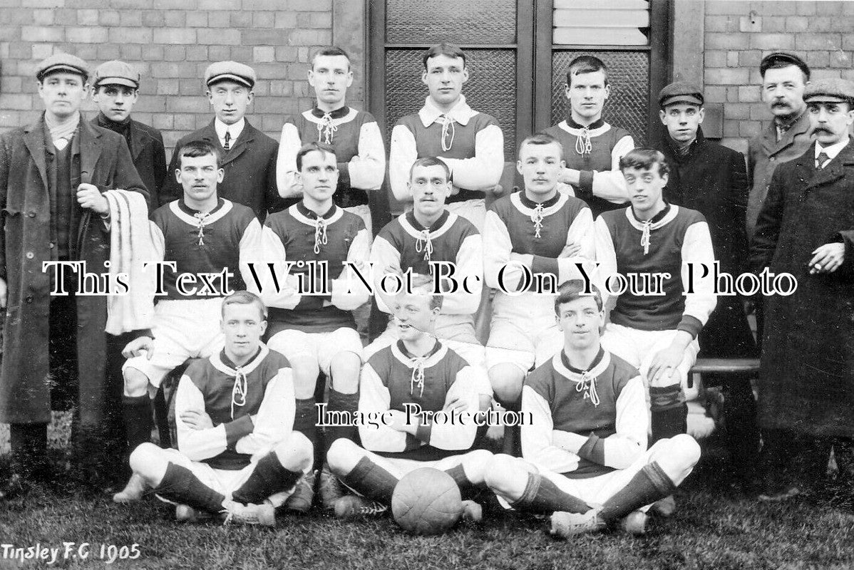 YO 10754 - Tinsley Football Club Team, Sheffield, Yorkshire 1905