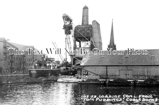 YO 10785 - Loading Coal From Tom Puddings, Goole Docks, Yorkshire c1936