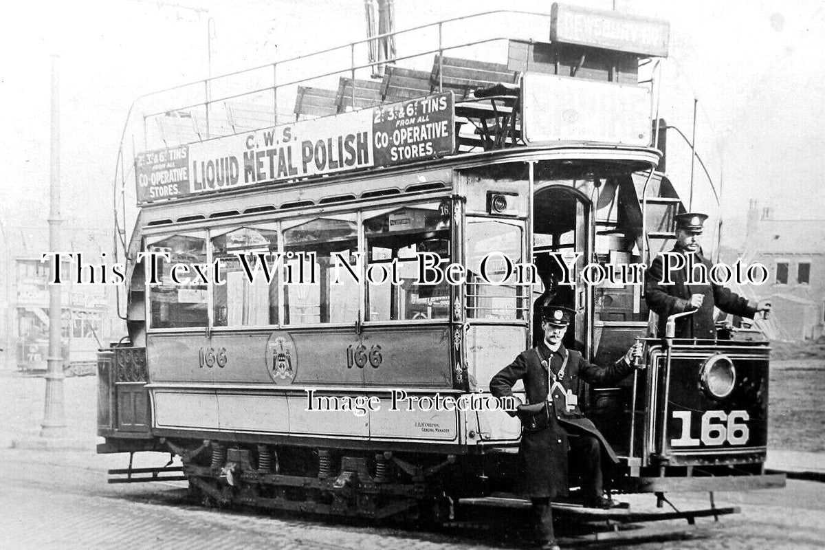 YO 10801 - Tram Car No166, City Of Leeds, Dewsbury Road, Harehills