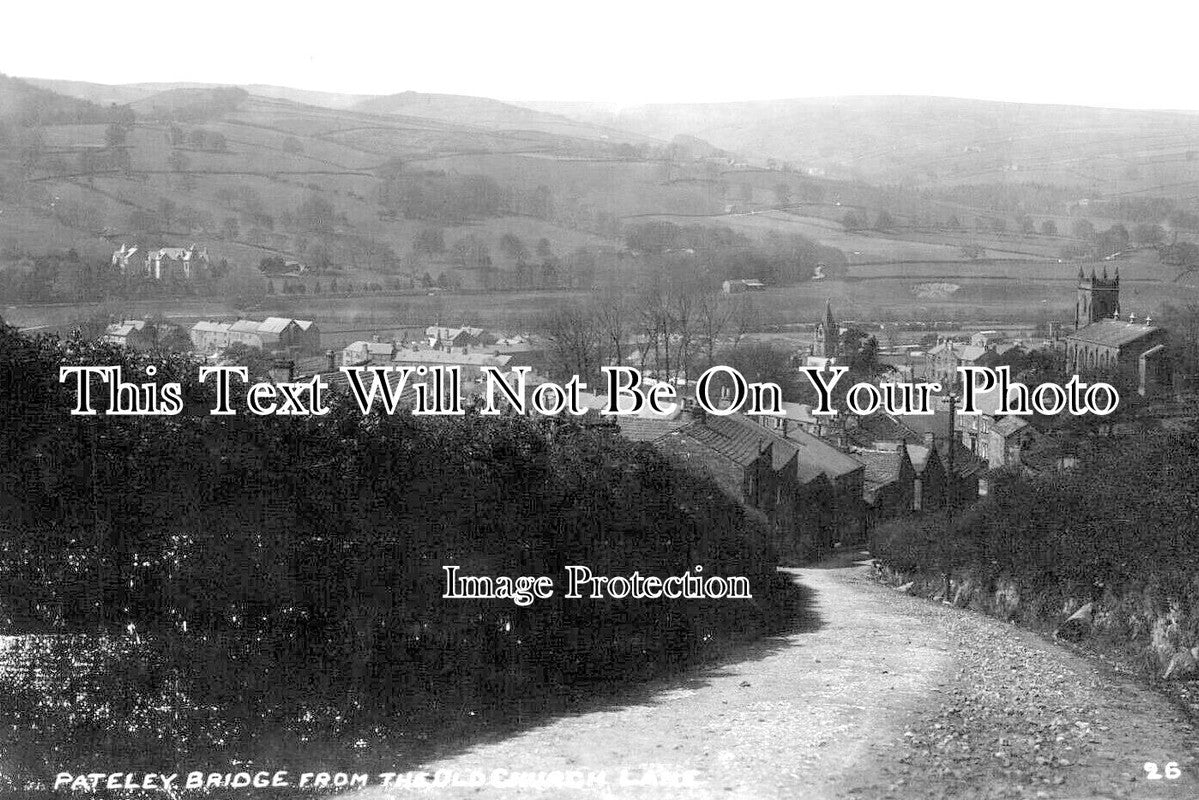 YO 10879 - Pateley Bridge From The Old Church Lane, Yorkshire