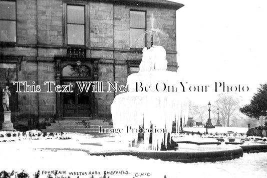 YO 10911 - Frozen Fountain, Weston Park, Sheffield, Yorkshire