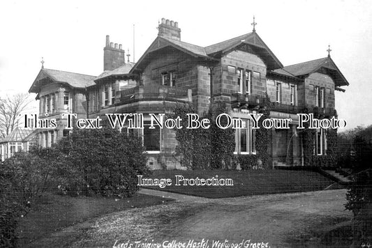 YO 10914 - Leeds Training College Hostel, Weetwood Grange, Yorkshire c1904
