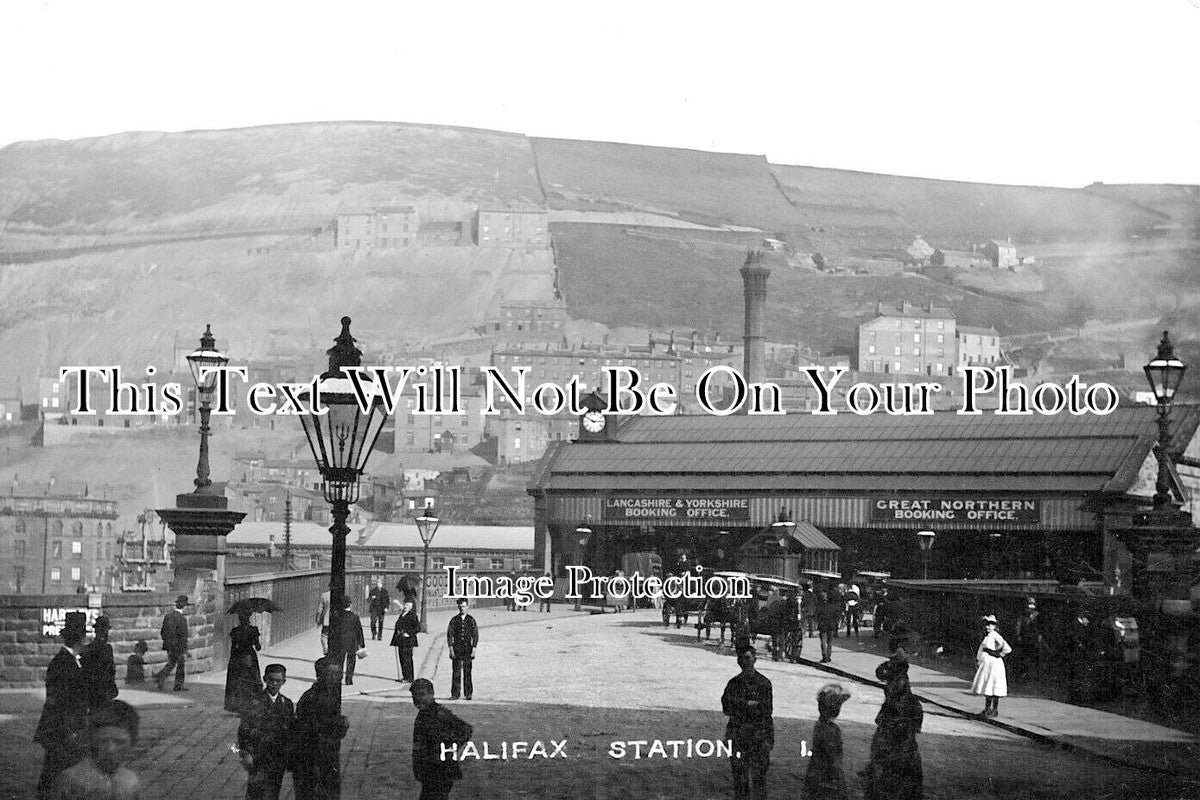YO 10945 - Halifax Railway Station, Yorkshire c1914