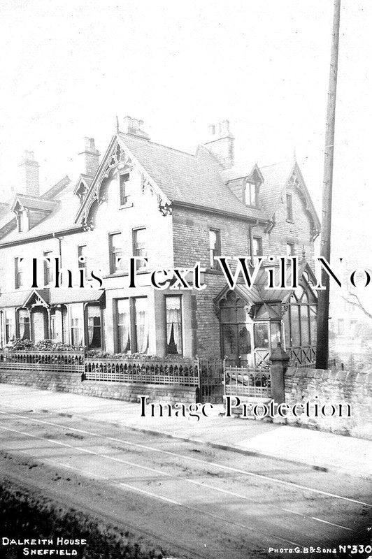 YO 10946 - Dalkeith House, Witham Road, Sheffield, Yorkshire c1905