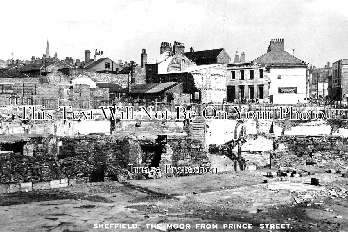 YO 10954 - The Moor From Prince Street, Sheffield, Yorkshire