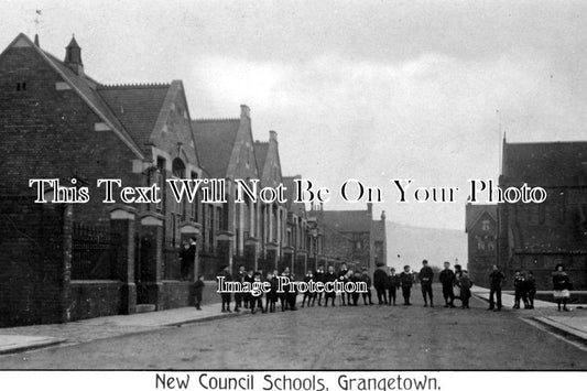 YO 1096 - New Council Schools, Grangetown, Middlesbrough, Yorkshire c1912