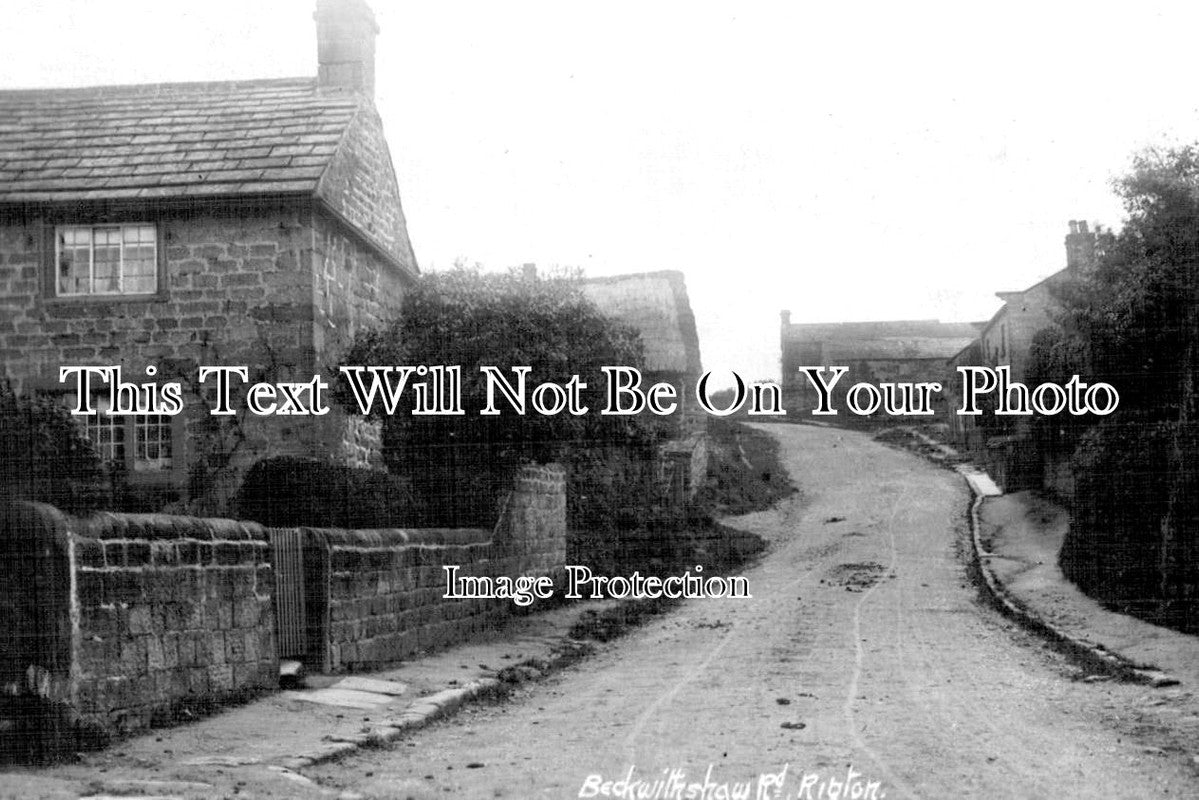 YO 11097 - Beckwithshaw Road, North Rigton, Yorkshire c1911