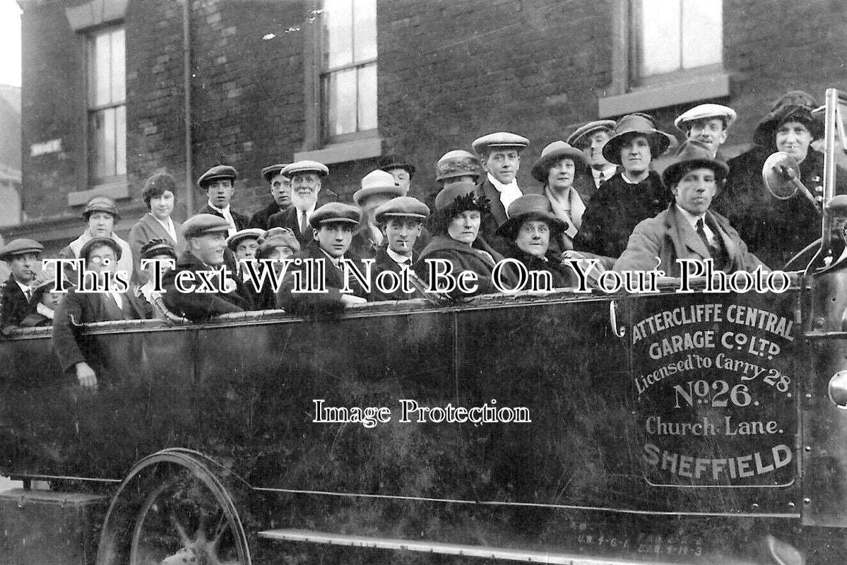 YO 11105 - Attercliffe Charabanc, Church Lane, Sheffield, Yorkshire