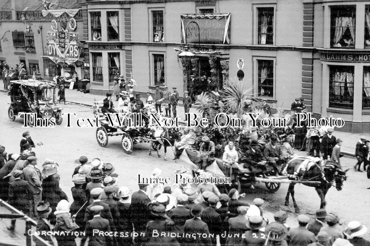 YO 11135 - Coronation Procession, Bridlington, Yorkshire 1911
