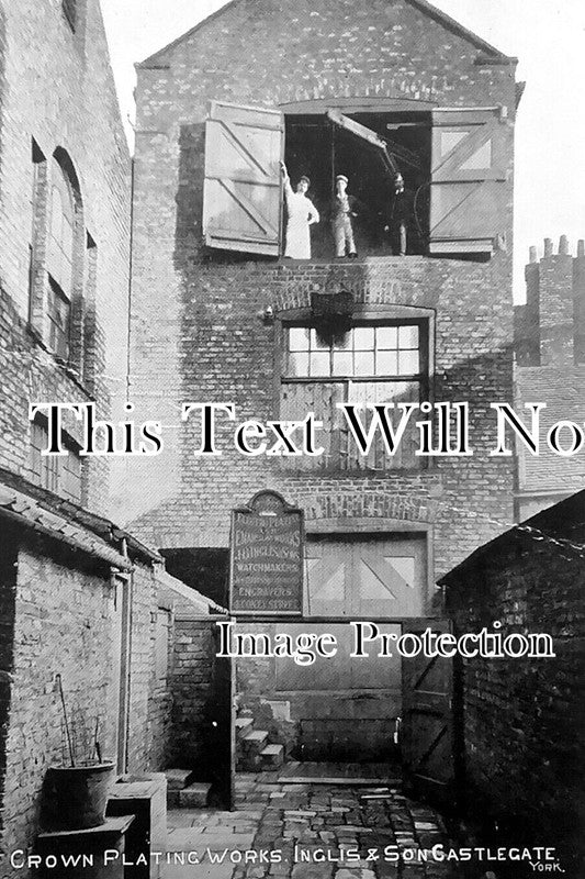 YO 11151 - Crown Plating Works, Inglis & Son, Castlegate, Yorkshire