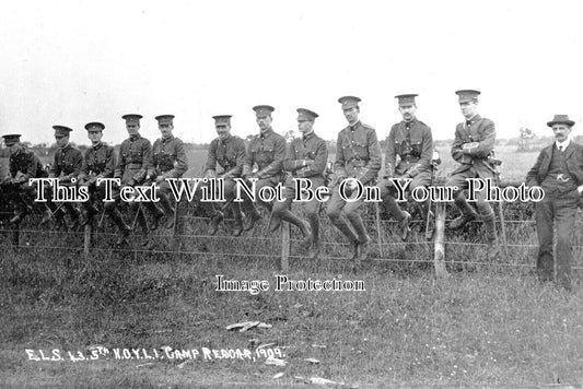 YO 11213 - 5th Kings Own York Light Infantry, Redcar Camp 1909