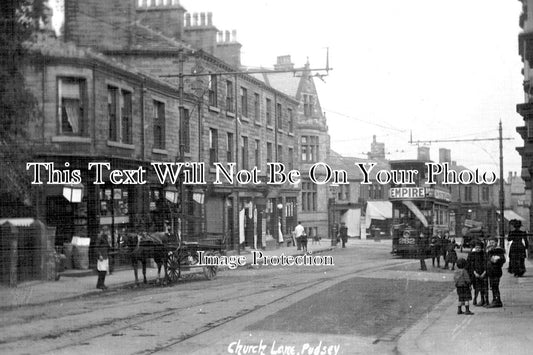 YO 11227 - Church Lane, Pudsey, Leeds, Yorkshire c1915