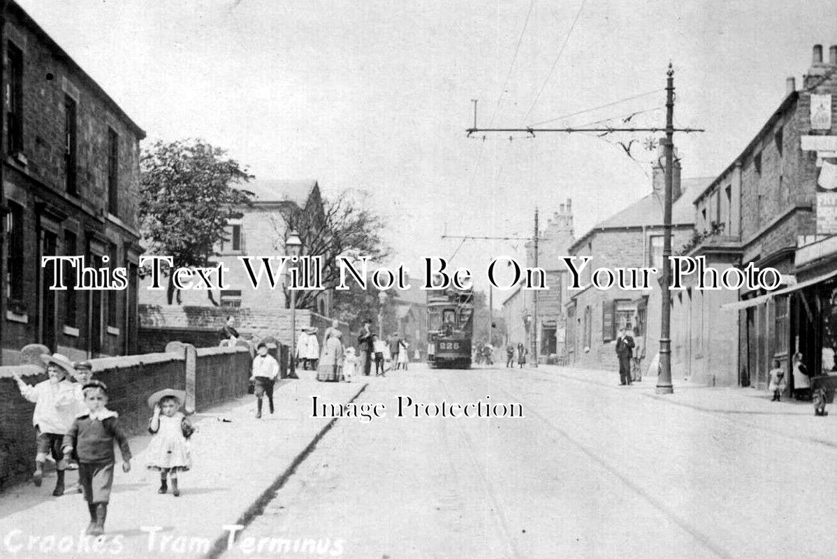 YO 11254 - Crookes Tram Terminus, Sheffield, Yorkshire