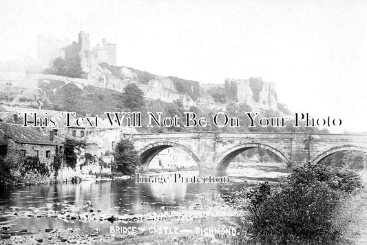 YO 11259 - Bridge & Castle, Richmond Bridge, Sleegill, Yorkshire