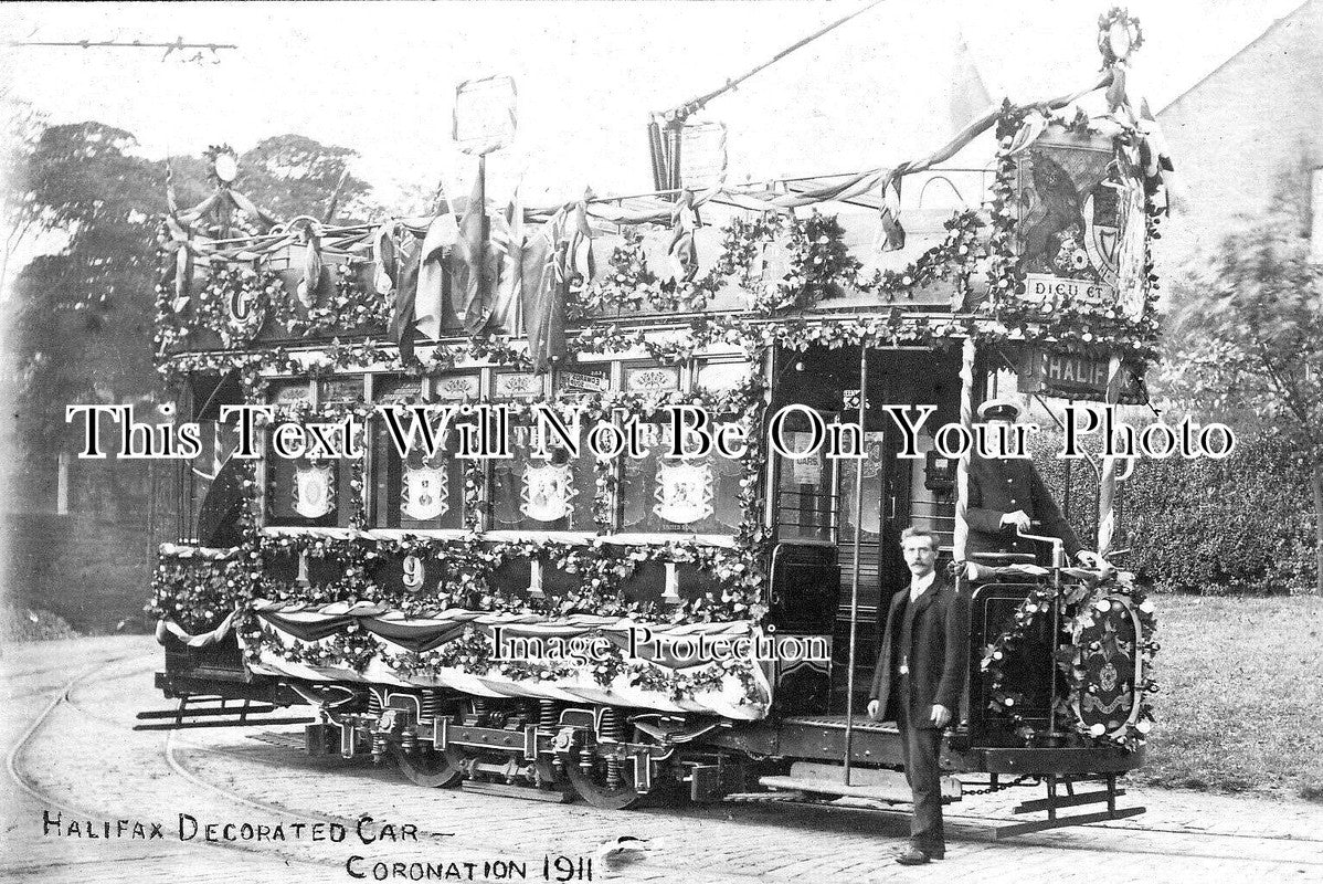 YO 11270 - Halifax Decorated Tram Car, Yorkshire 1911