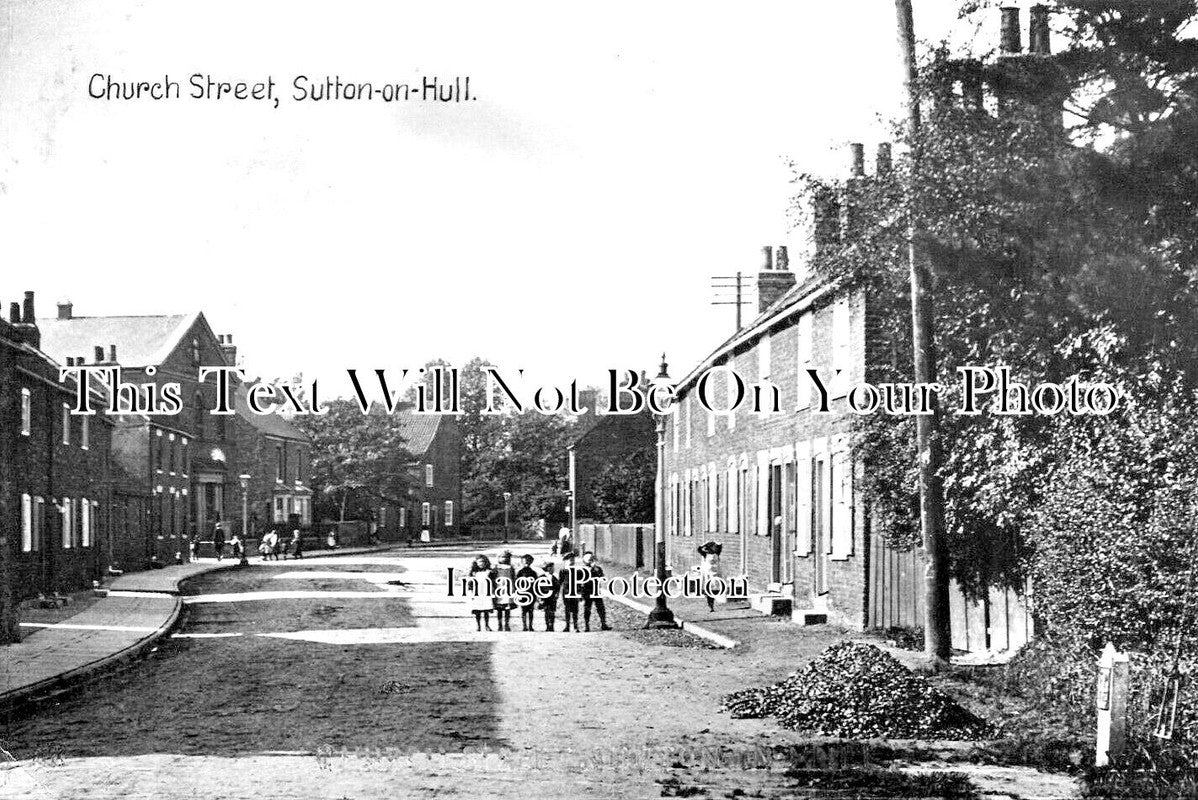 YO 11323 - Church Street, Sutton On Hull, Yorkshire c1918