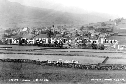 YO 11412 - Reeth From Grinton, Swaledale, Yorkshire c1925