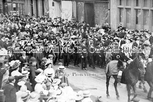 YO 11414 - Brass Band Procession, Linthorpe Road, Middlesbrough