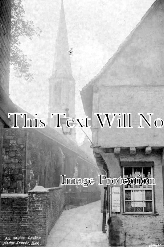 YO 1142 - All Saints Church, North Street, York, Yorkshire c1910