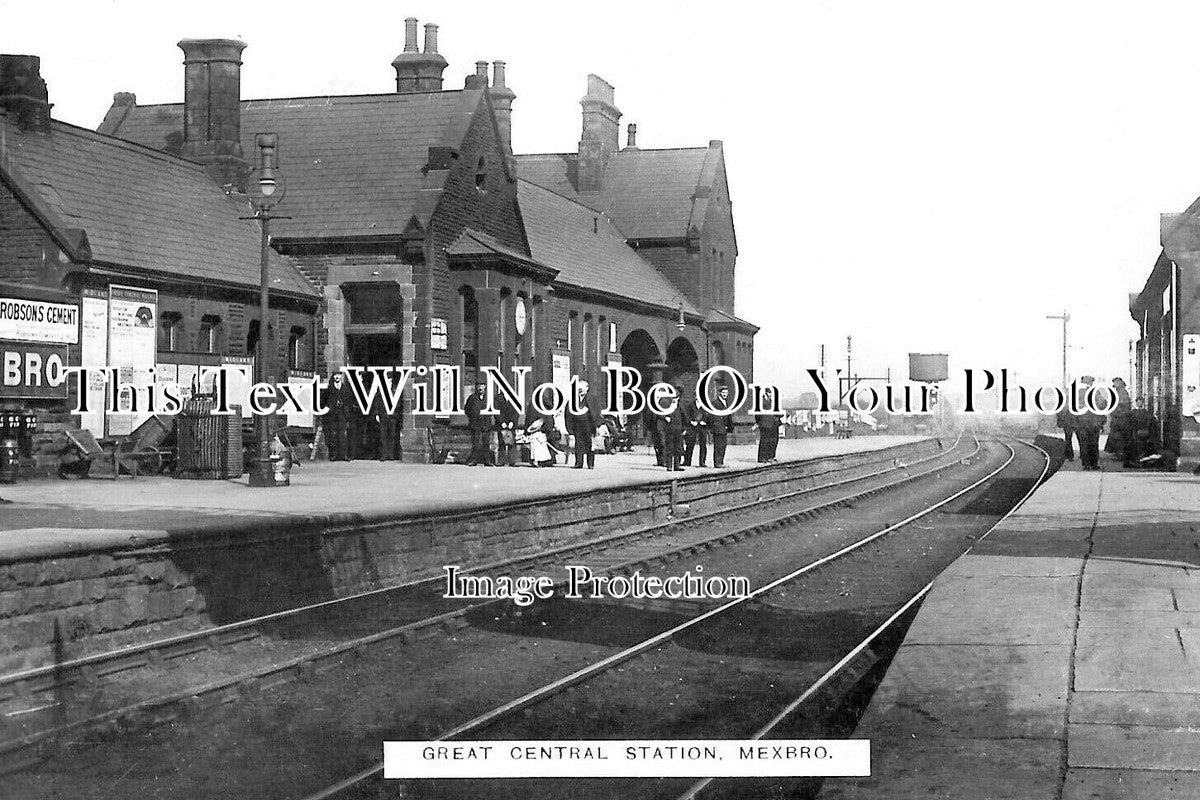 YO 11426 - Mexborough Railway Station, Doncaster, Yorkshire c1913