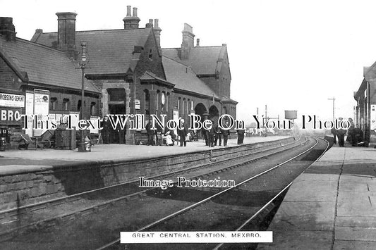 YO 11426 - Mexborough Railway Station, Doncaster, Yorkshire c1913