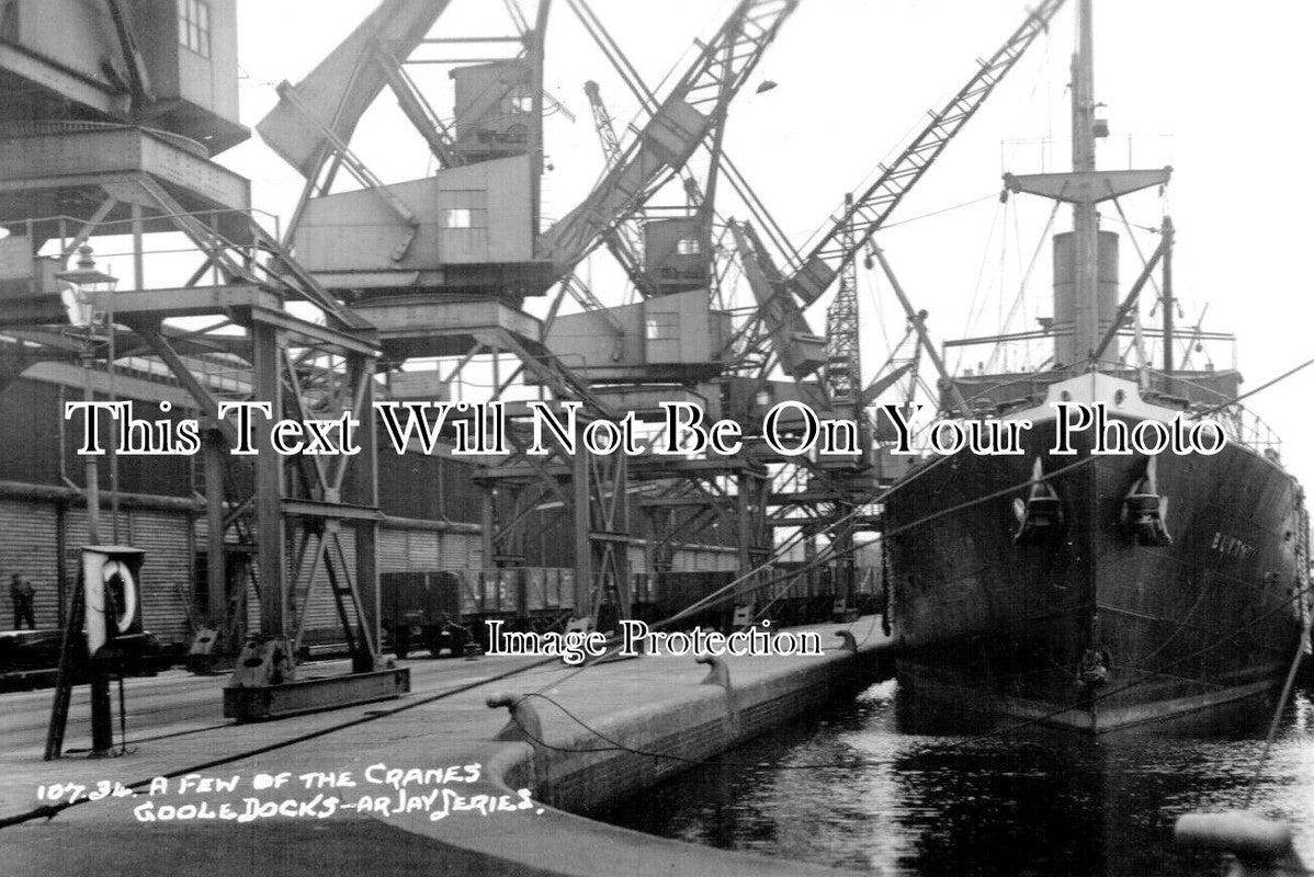 YO 11465 - Goole Docks Cranes, Yorkshire
