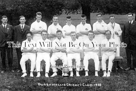 YO 11481 - Burchwallis Cricket Club Team, Yorkshire 1928