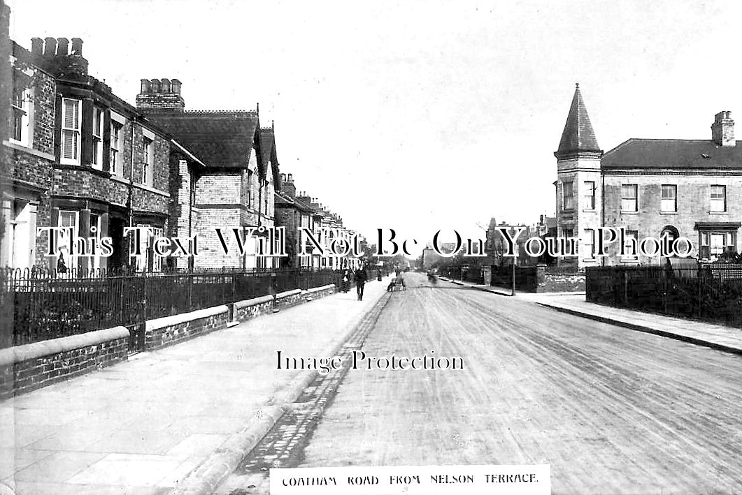 YO 11501 - Coatham Road From Nelson Terrace, Redcar, Yorkshire c1912
