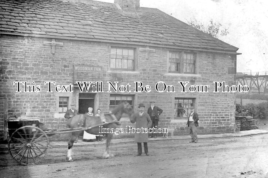 YO 1158 - Woodman Inn, Clayton West, Huddersfield, Yorkshire c1912