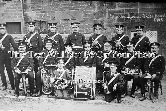 YO 11590 - Kearby Social Brass Band, Yorkshire 1908