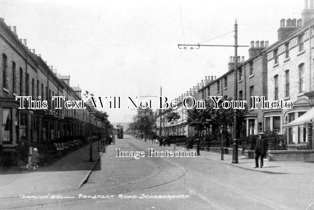 YO 1166 - Prospect Road, Scarborough, Yorkshire c1925