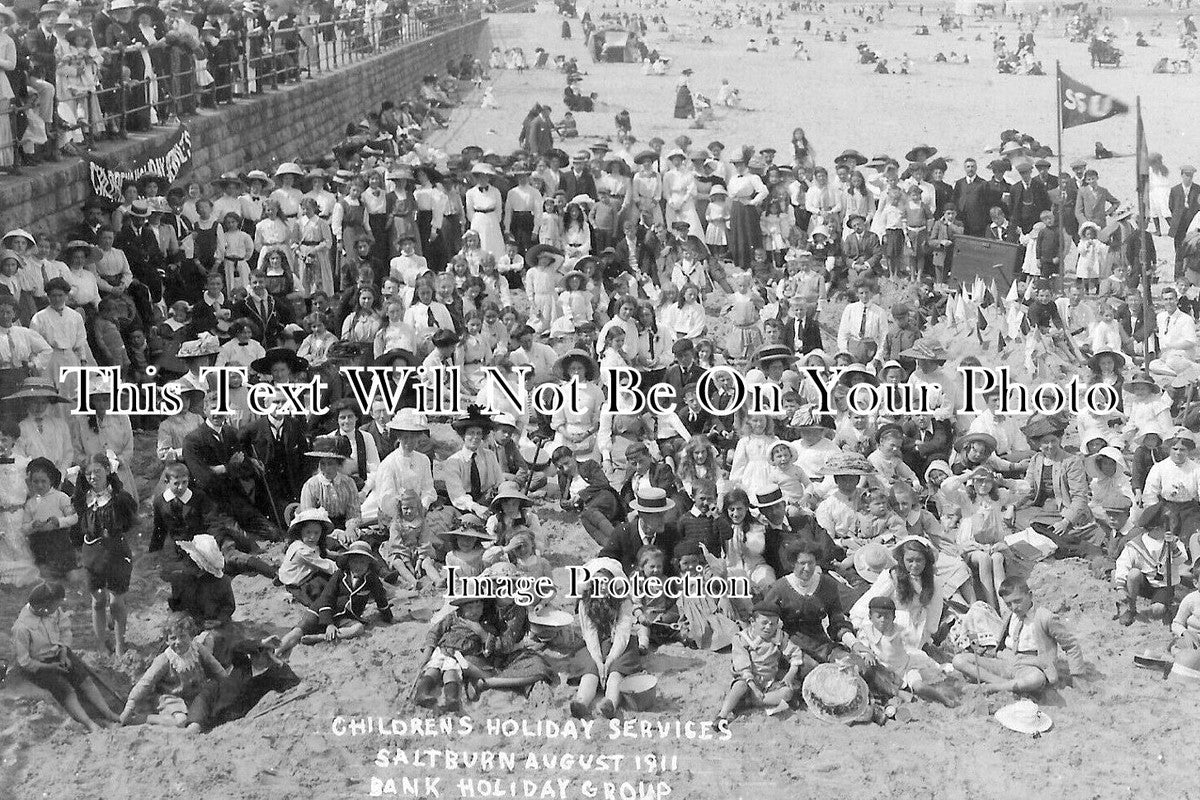 YO 11666 - Childrens Holiday Services, Saltburn, Redcar, Yorkshire 1911