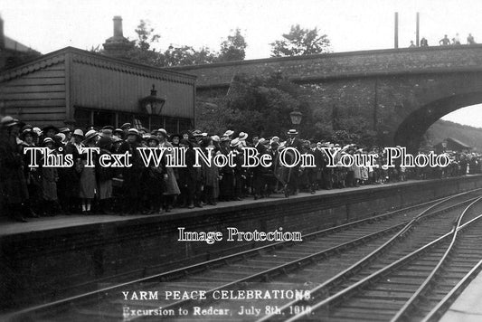 YO 117 - Yarm Peace Celebrations 1919 at The Railway Station, Yorkshire