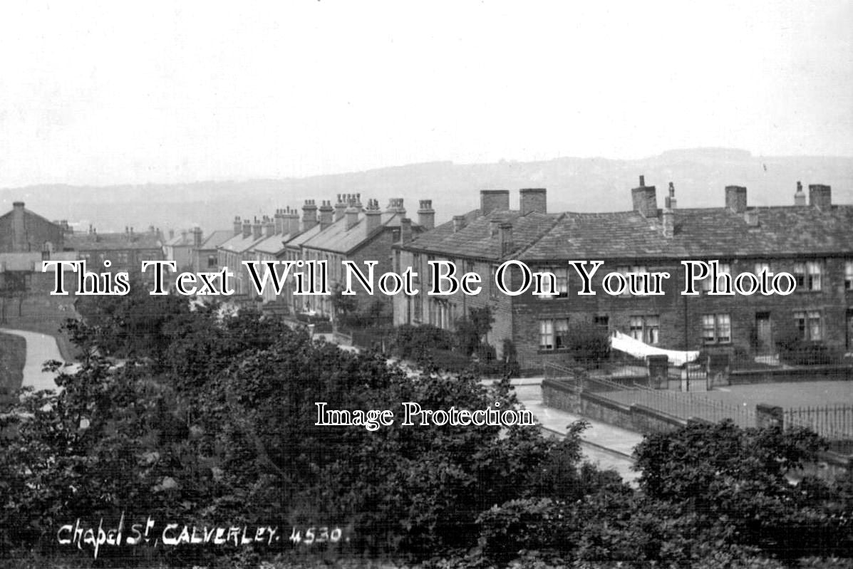 YO 11752 - Chapel Street, Calverley, Pudsey, Bradford, Yorkshire c1915