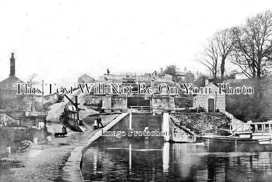 YO 11841 - Five Rise Canal Locks, Bingley, Yorkshire