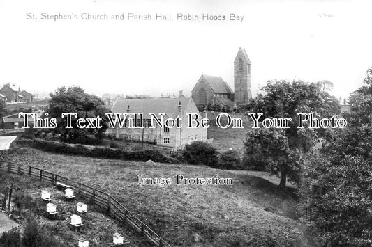 YO 11894 - St Stephens Church & Parish Hall, Robin Hoods Bay, Yorkshire