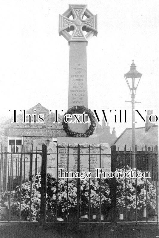 YO 11913 - Woodhouse War Memorial, Sheffield, Yorkshire WW1