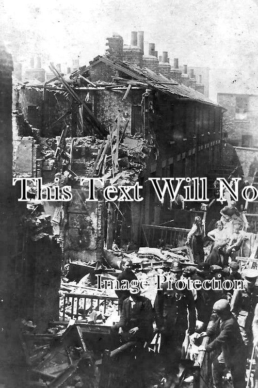 YO 11934 - German Zeppelin Raid On Hull, Porter Street, Yorkshire WW1