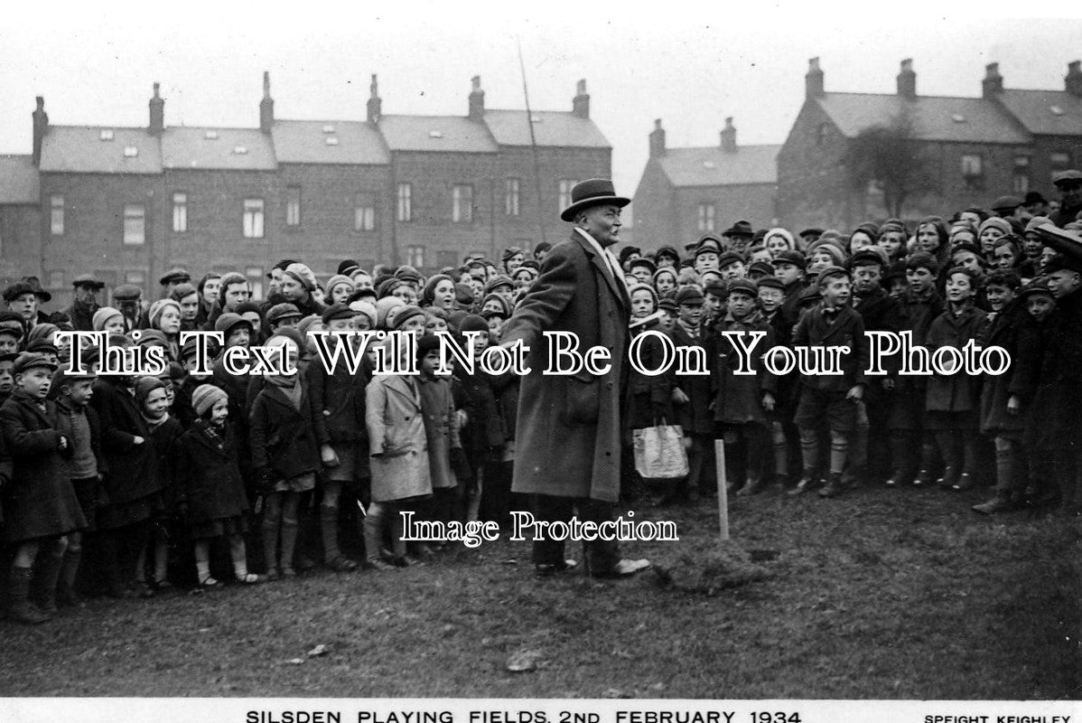 YO 1195 - Opening Of Playing Fields, Silsden, Skipton, Yorkshire 1934