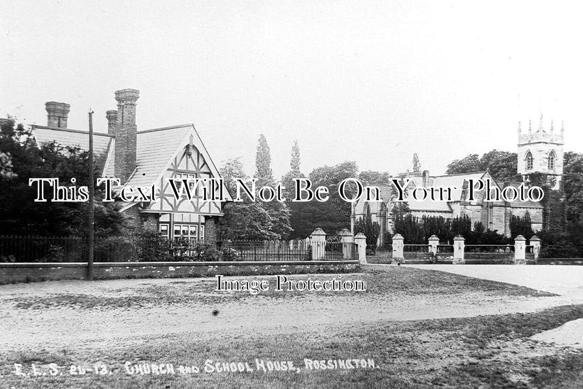 YO 11958 - Church & School House, Rossington, Yorkshire