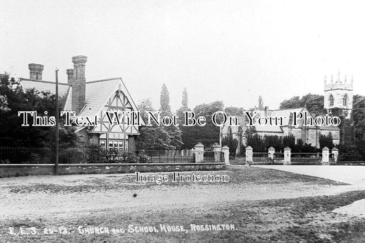 YO 11958 - Church & School House, Rossington, Yorkshire