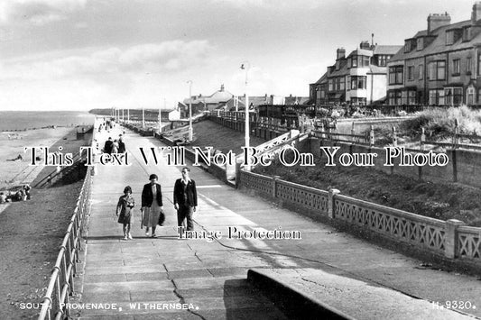 YO 11961 - South Promenade, Withernsea, Yorkshire c1955