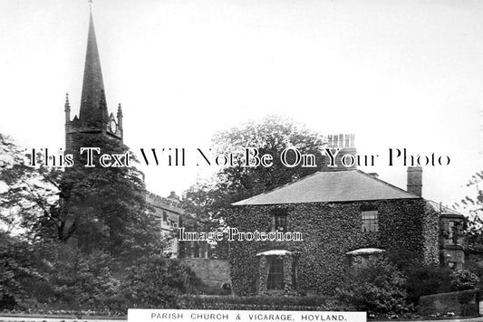 YO 11962 - Hoyland Parish Church & Vicarage, Yorkshire