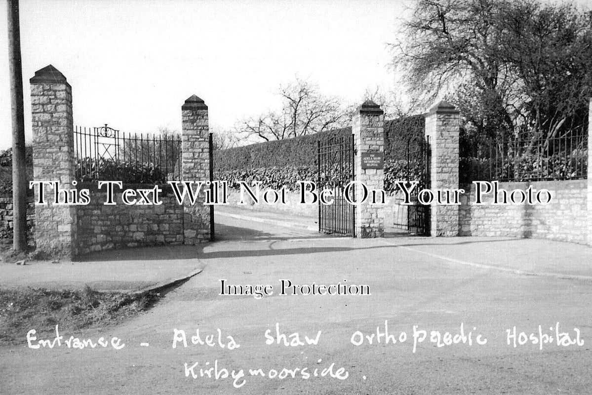 YO 11987 - Entrance To Adela Shaw Hospital, Kirbymoorside, Yorkshire