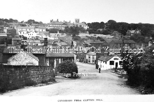 YO 12012 - Conisbrough From Clifton Hill, Yorkshire